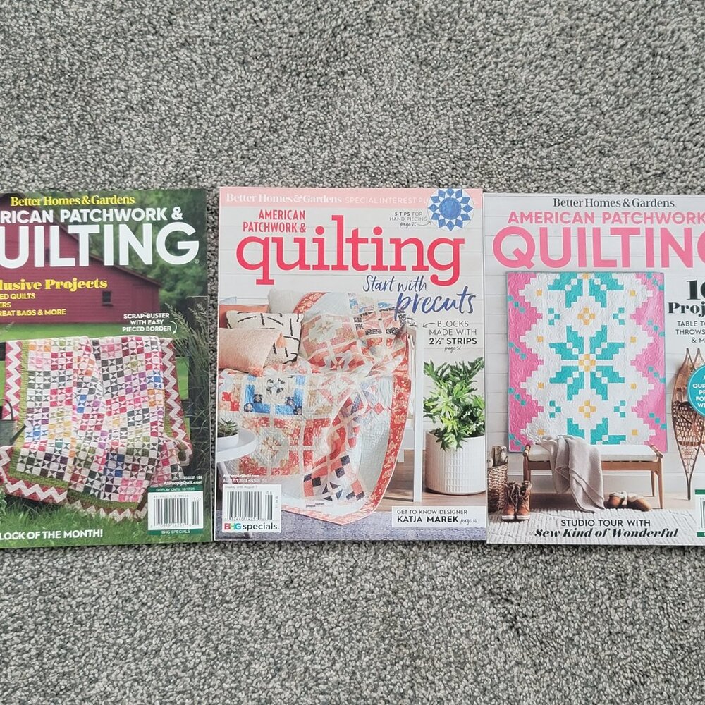 Lot Of 3 American Quilting Magazines